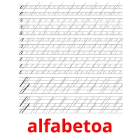 alfabetoa picture flashcards