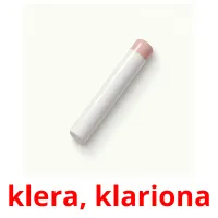 klera, klariona picture flashcards