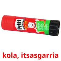 kola, itsasgarria flashcards illustrate