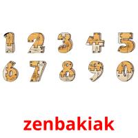 zenbakiak picture flashcards