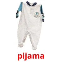 pijama Tarjetas didacticas