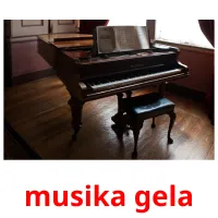 musika gela cartões com imagens