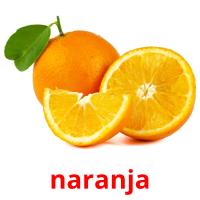 naranja flashcards illustrate