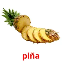 piña Tarjetas didacticas