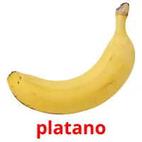 platano Tarjetas didacticas