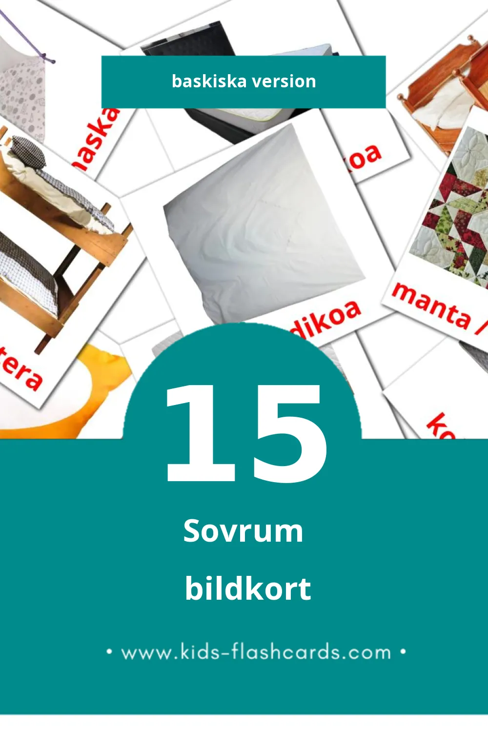 Visuella Logela för småbarn (15 bildkort för barn på Baskiska)