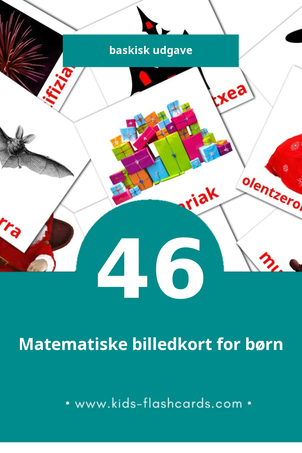 Visuella Ашханә för småbarn (46 bildkort för barn på Baskiska)
