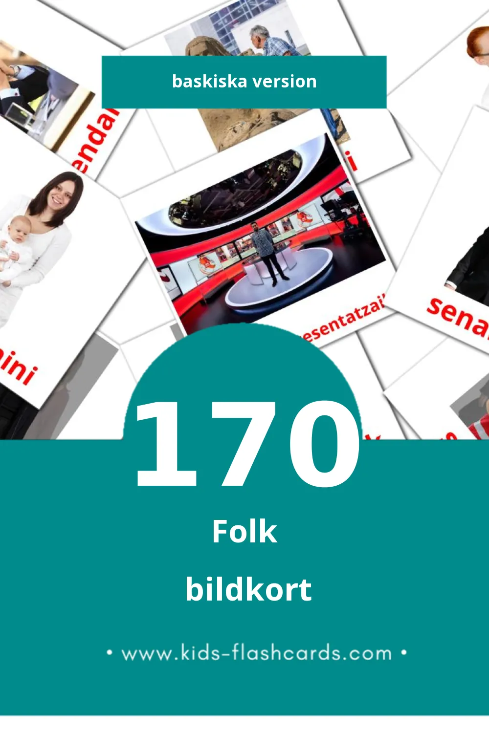 Visuella Pertsonak för småbarn (170 bildkort för barn på Baskiska)