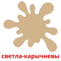 светла-карычневы Bildkarteikarten