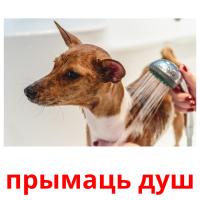 прымаць душ picture flashcards