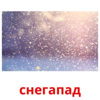 снегапад picture flashcards