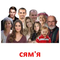 сям'я picture flashcards