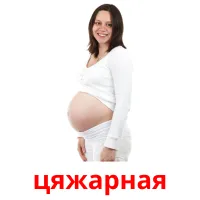 цяжарная picture flashcards