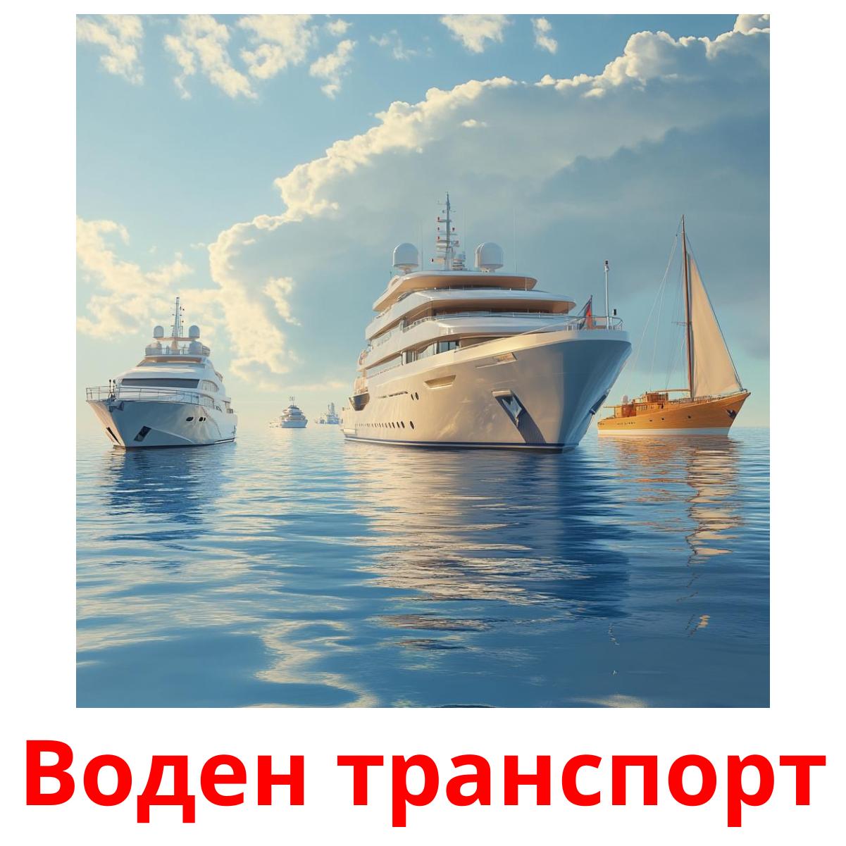 Воден транспорт picture flashcards