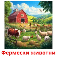 Фермески животни picture flashcards