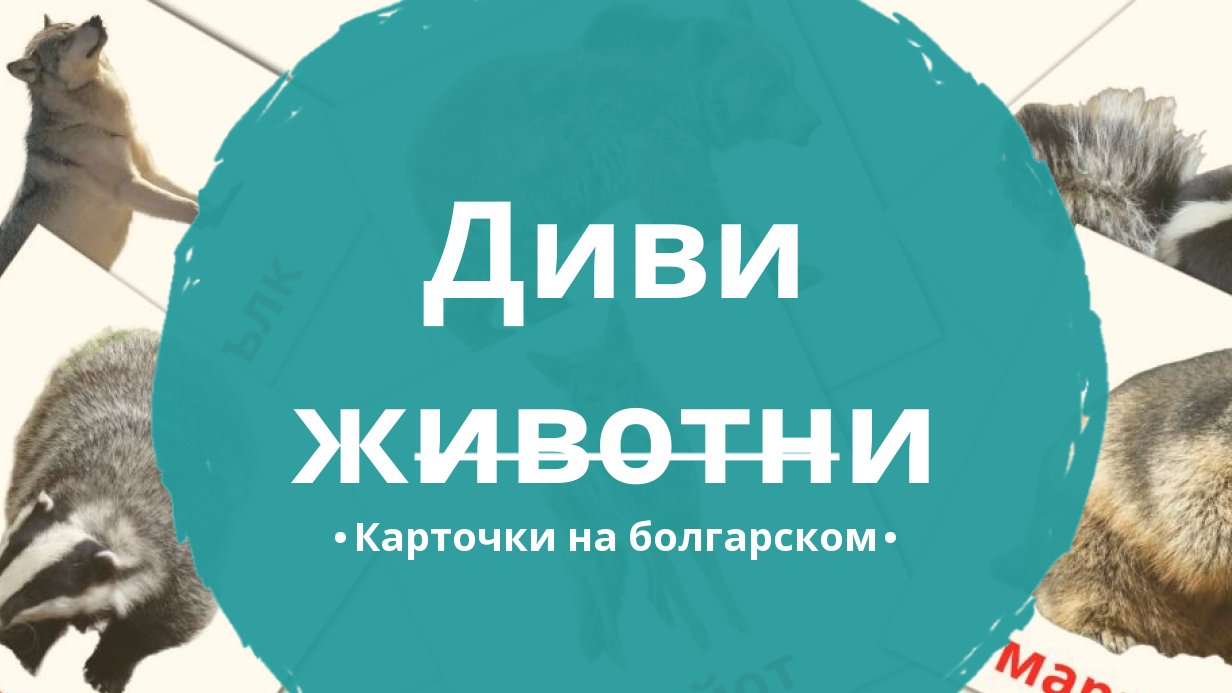 22 Бесплатные Карточки Лесные животные на Болгарском | PDF