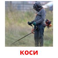 коси picture flashcards