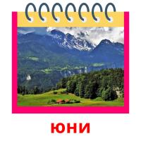 юни picture flashcards