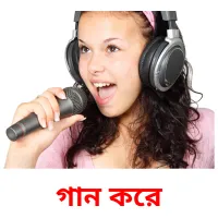 গান করে Bildkarteikarten