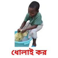 ধোলাই কর flashcards illustrate