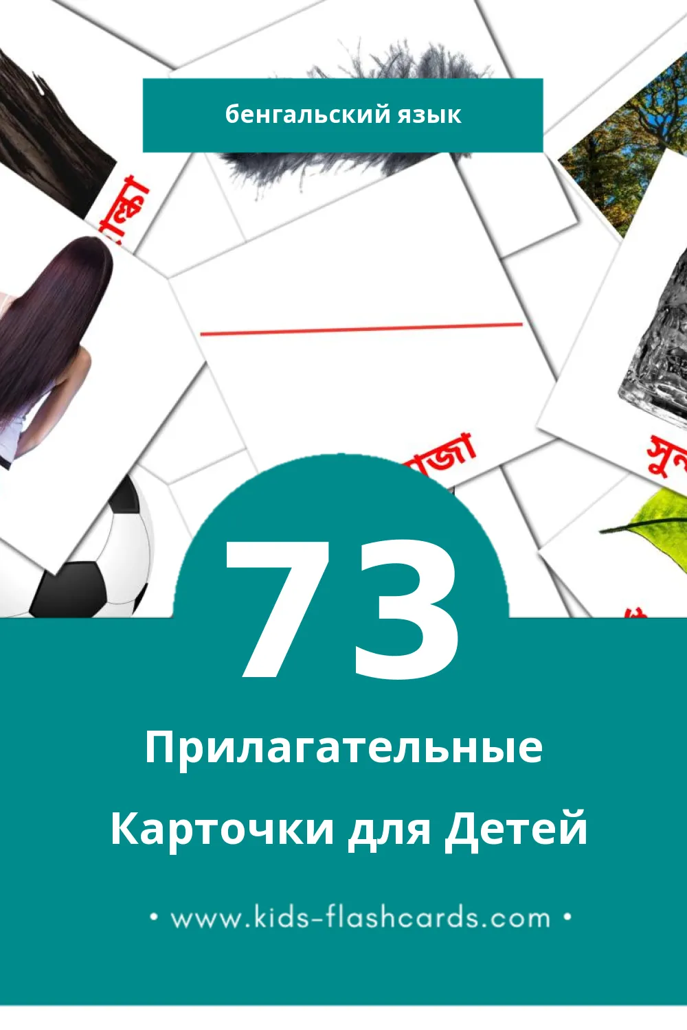 "বিশেষণ" - Визуальный Бенгальском Словарь для Малышей (73 картинок)