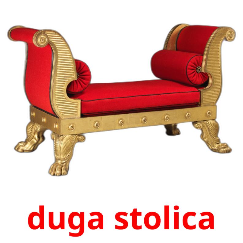 duga stolica picture flashcards