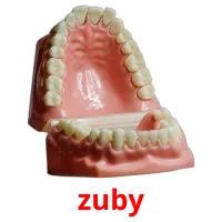 zuby cartões com imagens