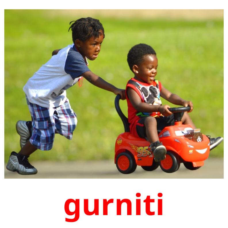 gurniti picture flashcards