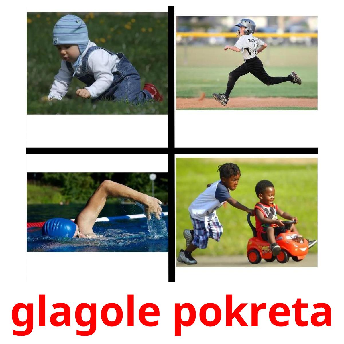 glagole pokreta ansichtkaarten