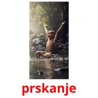 prskanje Tarjetas didacticas