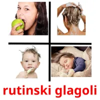 rutinski glagoli Tarjetas didacticas