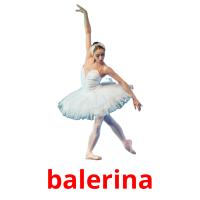 balerina flashcards illustrate