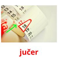 jučer picture flashcards