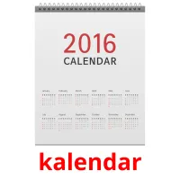 kalendar cartes flash