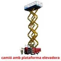 camió amb plataforma elevadora Tarjetas didacticas