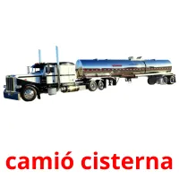 camió cisterna Tarjetas didacticas