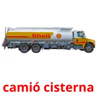 camió cisterna Tarjetas didacticas