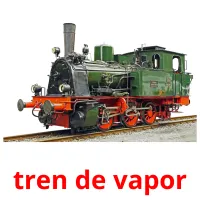 tren de vapor bildekort