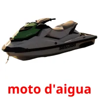 moto d'aigua Bildkarten für Kinder