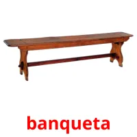 banqueta Bildkarteikarten