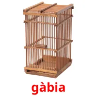 gàbia Bildkarteikarten