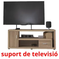 suport de televisió Bildkarteikarten