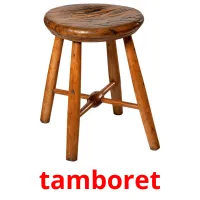 tamboret Bildkarteikarten