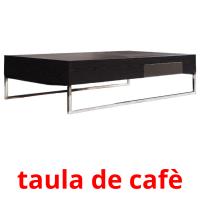 taula de cafè Tarjetas didacticas