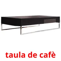 taula de cafè Bildkarteikarten