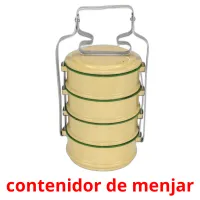 contenidor de menjar Tarjetas didacticas