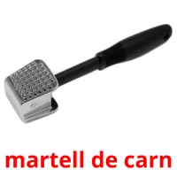martell de carn Tarjetas didacticas