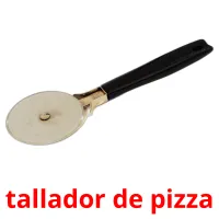 tallador de pizza Tarjetas didacticas