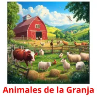 Animales de la Granja Bildkarteikarten