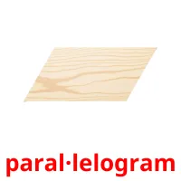 paral·lelogram picture flashcards